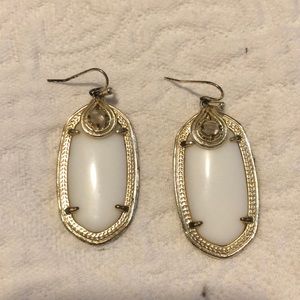 White Kendra Scott Earrings